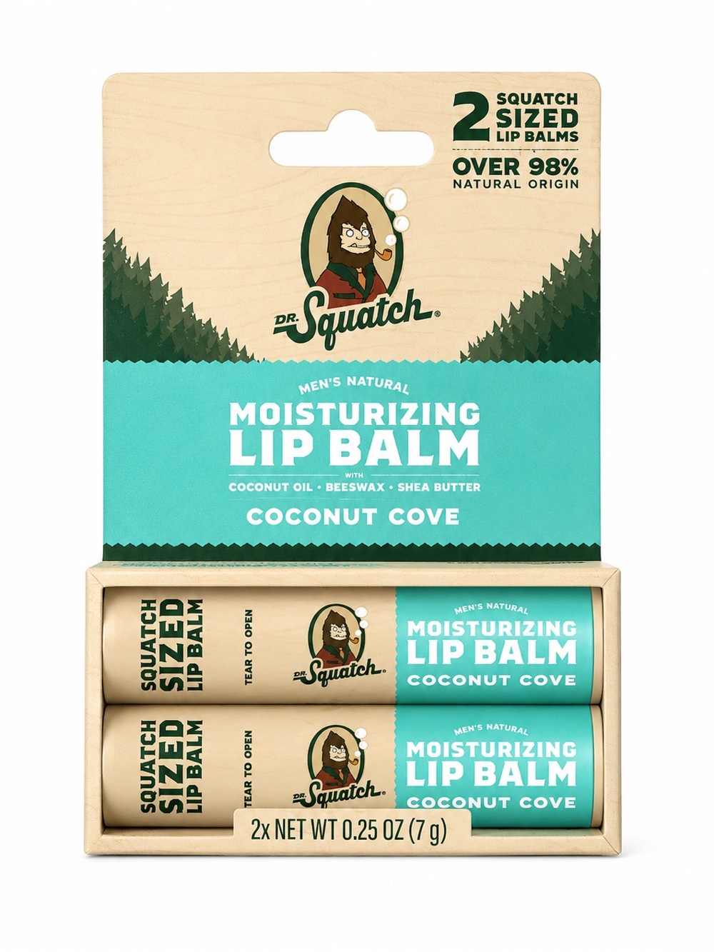 Dr. SquatchCoconut Cove Moisturizing Lip Balm Duo